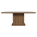 Mesa de Jantar Retangular Tampo com Moldura Rustic/Branco 5275 Madesa