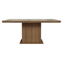 Mesa de Jantar Retangular Tampo com Moldura e Vidro Sobreposto Rustic/Crema 5275 Madesa
