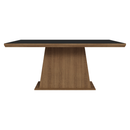 Mesa de Jantar Retangular Tampo com Moldura Rustic/Preto 5364 Madesa