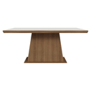 Mesa de Jantar Retangular Tampo com Moldura Rustic/Branco 5364 Madesa