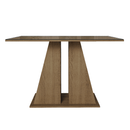 Mesa de Jantar Retangular Tampo de Vidro Rustic/Crema 5383 Madesa