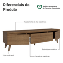 Rack para TV até 75 Polegadas 180 cm 2 Portas 1 Gaveta Rustic Dune Madesa