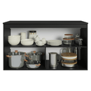 Balcão de Cozinha 120 cm 2 Portas Suspenso Preto Nice Madesa