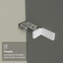 Painel Fechamento Lateral para Cozinha 225 x 60cm Cinza Madesa
