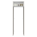 Porta-Geladeira 73 cm 1 Porta Basculante Crema/Branco/Crema Agata Madesa