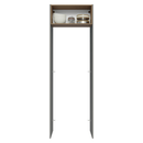Porta-Geladeira 73 cm 1 Porta Basculante Cinza/Rustic/Cinza Lux Madesa