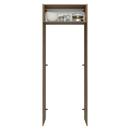 Porta-Geladeira 83 cm 1 Porta Basculante Rustic/Branco Glamy Madesa
