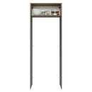 Porta-Geladeira 83 cm 1 Porta Basculante Cinza/Rustic/Cinza Agata Madesa