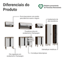 Armário de Cozinha Completa 305 cm Rustic/Branco Lille Madesa 01