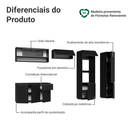 Armário de Cozinha Completa 300 cm Suspenso Preto Nice Madesa 07