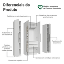 Guarda-Roupa Modulado com Espelhos 160 cm 4 Portas Branco Neo Madesa