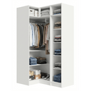 Guarda-Roupa Modulado de Canto 3 Portas com Espelhos Branco Neo Madesa