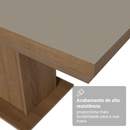 Mesa de Jantar Retangular Tampo com Moldura Rustic/Crema 5275 Madesa