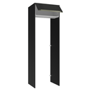 Porta-Geladeira 73 cm 1 Porta Basculante Preto/Branco/Preto Lux Madesa