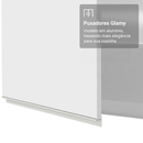 Porta-Geladeira 83 cm 1 Porta Basculante Branco Glamy Madesa