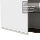 Porta-Geladeira 83 cm 1 Porta Basculante Rustic/Branco Glamy Madesa