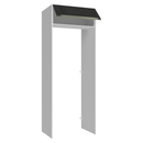 Porta-Geladeira 83 cm 1 Porta Basculante Branco/Preto Lux Madesa