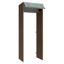 Porta-Geladeira 83 cm 1 Porta Basculante Rustic/Cinza Lux Madesa