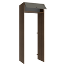 Porta-Geladeira 83 cm 1 Porta Basculante Rustic/Cinza Vik Madesa