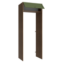 Porta-Geladeira 83 cm 1 Porta Basculante Rustic/Verde Vik Madesa