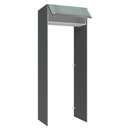 Porta-Geladeira 83 cm 1 Porta Basculante Cinza/Branco/Cinza Lux Madesa