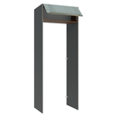 Porta-Geladeira 83 cm 1 Porta Basculante Cinza/Rustic/Cinza Lux Madesa