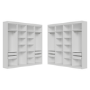 Guarda-Roupa Closet de Canto 522 cm 8 Gavetas Branco Venus Madesa