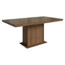 Conjunto Sala de Jantar Tampo com Vidro 6 Cadeiras Rustic/Silver Dinan Madesa