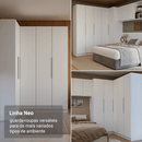 Guarda-Roupa Modulado 160 cm 4 Portas Branco Neo Madesa