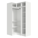 Guarda-Roupa Modulado de Canto 3 Portas com Espelhos Branco Neo Madesa