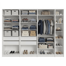 Guarda-Roupa Modulado 280 cm 7 Portas 4 Gavetas Branco Neo Madesa 01