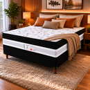 Cama Box Casal Conjugada D28  Ortomedic 138x188x53cm Bacetto