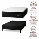 Cama Box Casal (Base + Colchão) Paris Topazio
