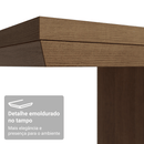 Mesa de Jantar Retangular Tampo com Moldura Rustic/Cinza 5275 Madesa