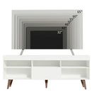 Rack para TV até 75 Polegadas Lille Madesa 180 cm 1 Porta Branco