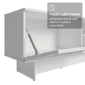 Rack para TV até 80 Polegadas 218 cm 2 Portas Branco Vik Madesa