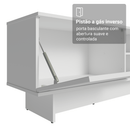 Rack para TV até 80 Polegadas 218 cm 2 Portas Branco Vik Madesa