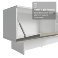 Rack para TV até 80 Polegadas 218 cm 2 Portas Branco/Crema Vik Madesa