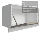 Rack Suspenso para TV até 80 Polegadas 218 cm 2 Portas Branco/Crema Vik Madesa
