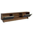 Rack para TV até 80 Polegadas 218 cm 2 Portas Rustic/Preto Lux Madesa