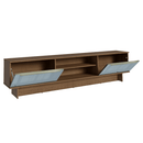 Rack para TV até 80 Polegadas 218 cm 2 Portas Rustic/Cinza Lux Madesa