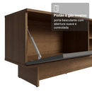 Rack para TV até 80 Polegadas 218 cm 2 Portas Rustic/Cinza Vik Madesa