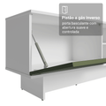 Rack para TV até 80 Polegadas 218 cm 2 Portas Branco/Verde Vik Madesa