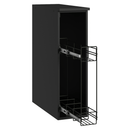 Balcão Porta-Temperos 20 cm Suspenso Preto Nice Madesa