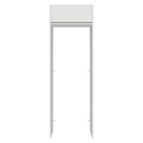 Porta-Geladeira 73 cm 1 Porta Basculante Branco Glamy Madesa