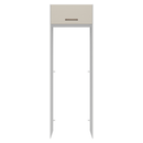Porta-Geladeira 73 cm 1 Porta Basculante Branco/Crema Agata Madesa