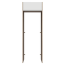 Porta-Geladeira 73 cm 1 Porta Basculante Rustic/Branco Glamy Madesa