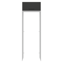 Porta-Geladeira 73 cm 1 Porta Basculante Branco/Preto Agata Madesa