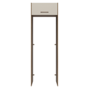 Porta-Geladeira 73 cm 1 Porta Basculante Rustic/Crema Agata Madesa