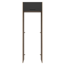 Porta-Geladeira 73 cm 1 Porta Basculante Rustic/Preto Agata Madesa